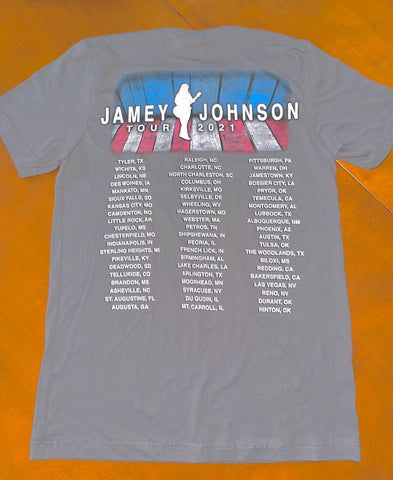 2021 Jamey Johnson Gray Tour Tee